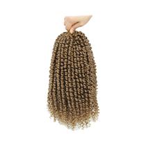Cabelo Sintético Trançado Passion Twist Pre-looped Com Pontas Cacheadas Para Mulheres Negras -