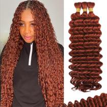Cabelo trançado Aailvmey 350 Copper Boho Human Curly 100% Hair Cabelo trançado Aailvmey 350 Copper Boho Human Curly 100% Hair