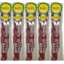 Cabelo trançado de seda pré-esticado RastaFri Burgundy (5x100g)