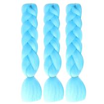 Cabelo trançado Herina, azul claro, 60 cm, fibra sintética Jumbo Cabelo trançado Herina, azul claro, 60 cm, fibra sintética Jumbo