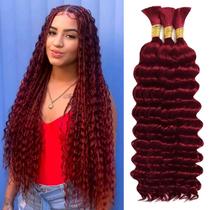 Cabelo trançado humano a granel AKONSOUL Deep Wave 20 polegadas 330g Cabelo trançado humano a granel AKONSOUL Deep Wave 20 polegadas 330g