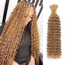 Cabelo trançado humano LOLLY HAIR 12A 27 Honey Blonde 18 polegadas