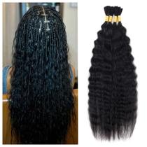 Cabelo trançado humano molhado e ondulado RLHAIR Super Wave 18cm Cabelo trançado humano molhado e ondulado RLHAIR Super Wave 18cm