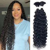 Cabelo trançado humano Morpure Curly Wet Wavy Water Wave Wave 18 polegadas