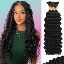 Cabelo trançado humano MOTFIN Boho Braids 110g 56cm Curly 3 pacotes Cabelo trançado humano MOTFIN Boho Braids 110g 56cm Curly 3 pacotes