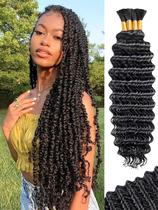 Cabelo trançado KULYMUWIG Deep Wave 100g 4 pacotes 60cm 10A Cabelo trançado KULYMUWIG Deep Wave 100g 4 pacotes 60cm 10A