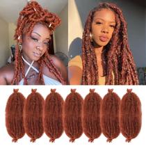 Cabelo trançado Marley Twist GOWIT Ginger 14 cm sintético x7