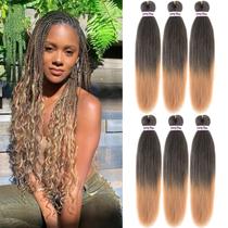 Cabelo trançado pré-esticado Liang Dian 22 polegadas sintético x6