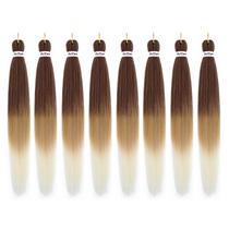Cabelo trançado sintético pré-esticado Liang Dian 30 cm, 8 pacotes