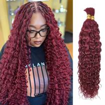 Cabelo trançado Sudreman Water Wave 100g 45cm 99J Borgonha Cabelo trançado Sudreman Water Wave 100g 45cm 99J Borgonha