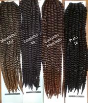 Cabelo Twist fechado torcido Hair p/ Crochet braid Havana Mambo 2 modelos em 1