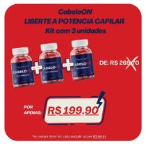 CabeloON - Liberte a POTENCIA CAPILAR - KIT COM 3 UNIDADES
