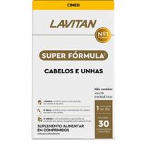 Cabelos e Unhas Biotina Selenio Super Formula 30 Capsulas Lavitan