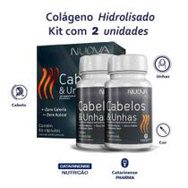 Cabelos E Unhas Nuova 120 cps Catarinense Pharma Kit 2 un