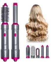 Cabelos Incríveis em Instantes: Escova 5 em 1 Original Secador Modelador Bella Hair DeLuxe 110v Não Giratória