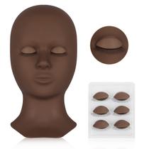 Cabeza Maniquí LASHVIEW para Extensiones de Pestañas con 4 Párpados de Repuesto Cabeza Maniquí LASHVIEW para Extensiones de Pestañas con 4 Párpados de Repuesto