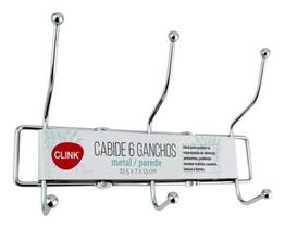 Cabide 6 Ganchos De Metal - Clink