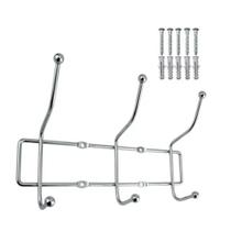Cabide 6 Ganhos Multiuso Para Parede Metal Com Parafuso