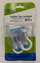 Cabide abs branco c/ventosa 5cm - 2pcs