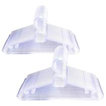 Cabide Acrílico Adulto Antideslizantes kit com 50 unidades Transparente