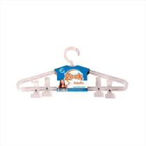 Cabide Acrílico Calça Plástico Grosso kit 2 Roupa Presilha Loja Saia Premium Transparente