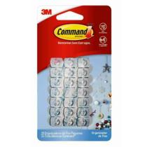 Cabide Adesivo Mini Suporte Command 3m Transparente 22 Unid Cabide Adesivo Mini Suporte Command 3m Transparente 22 Unid