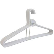 Cabide Adulto 5 Pçs Branco Reforçado 39x20cm Trioplast