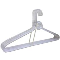 Cabide Adulto 5 Pçs Transparente Reforçado 39x20cm Trioplast Cabide Adulto 5 Pçs Transparente Reforçado 39x20cm Trioplast