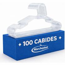 Cabide Adulto Acrílico Transparente Organizador Roupa Kit 100 unidades Cabide Adulto Acrílico Transparente Organizador Roupa Kit 100 unidades