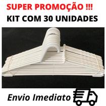 Cabide Adulto Branco Com 30 Unidades