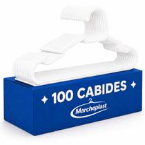 Cabide Adulto Branco Organizador Roupa Kit 100 unidades Cabide Adulto Branco Organizador Roupa Kit 100 unidades