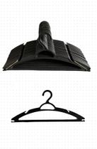 Cabide Adulto Preto kit 120 Cabides Aleplas Cabide Adulto Preto kit 120 Cabides Aleplas