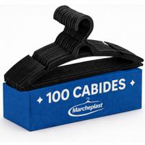 Cabide Adulto Preto Kit com 100 unidades Cabide Adulto Preto Kit com 100 unidades