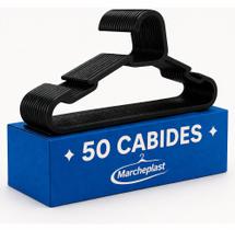 Cabide Adulto Preto Organizador Roupa Kit com 50 unidades Cabide Adulto Preto Organizador Roupa Kit com 50 unidades