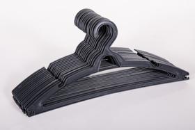 Cabide Adulto Preto Plástico Kit com 50 unidades Cabide Adulto Preto Plástico Kit com 50 unidades