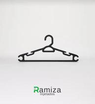 Cabide Adulto Preto Reforçado 38cm Kit 40 Unidades Suporta até 3kg