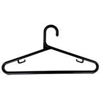 Cabide Adulto Preto Reforçado Grosso 12 mm KIT 20 Unidades