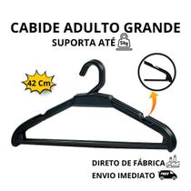 Cabide Adulto Reforçado 42cm Kit 100 Unidades Suporta até 5kg Cabide Adulto Reforçado 42cm Kit 100 Unidades Suporta até 5kg