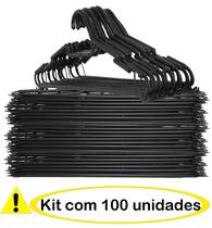 Cabide Adulto Resistente Reforçado Kit 100 Unidades Atacado Barato