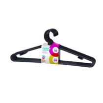 Cabide Atacado 39cm Sustentável Premium Preto Roupa Camisas Lavanderia Closet Organização Kit 10