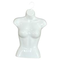 Cabide Busto Manequim Giratório Branco Premium - 1 Unid. Branco