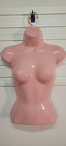 Cabide busto pvc feminino giratório rosa Cabide busto pvc feminino giratório rosa