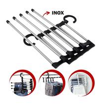 Cabide Calcas Plastico Aco Inox 34 Cm X 15 Cm X 7 Cm Cabide Calcas Plastico Aco Inox 34 Cm X 15 Cm X 7 Cm