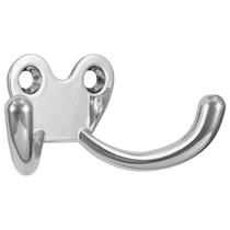 Cabide Chapolin Cromado Gancho Duplo Multiuso 03 Peças Zamac