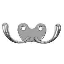 Cabide Chapolin Cromado Gancho Duplo Multiuso 05 Peças Zamac