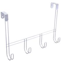 Cabide com 4 Ganchos de Porta E Armário Para Roupas Toalhas