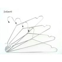 Cabide Com Cava Infantil Metal Cromado - Jogo Com 30 Peças Cabide Com Cava Infantil Metal Cromado - Jogo Com 30 Peças