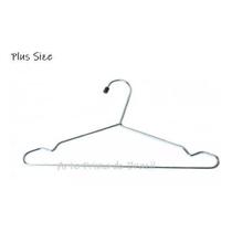 Cabide Com Cava Plus Size Metal Cromado Jogo 12 Peças Cabide Com Cava Plus Size Metal Cromado Jogo 12 Peças