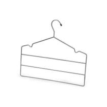 Cabide Com Cava Triplo P/ Calça Metal Cromado Jogo 10 Peças