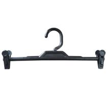 Cabide com Presilha Preto de Plástico para Saias Bermudas Calças Lojas Expositor Cabide com Presilha Preto de Plástico para Saias Bermudas Calças Lojas Expositor